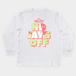 Jay All Day Lava Glow Sneaker Retro Kids Long Sleeve T-Shirt